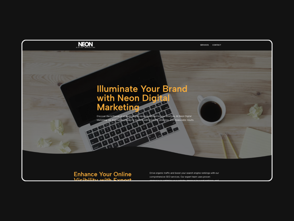 Neon Digital Marketing Page Thumbnail